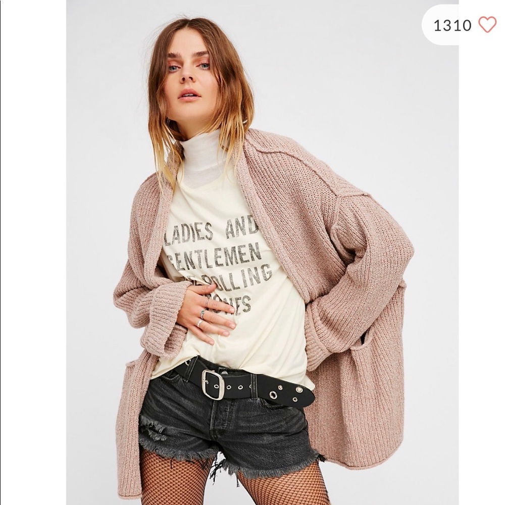 Free People Low Tide Cardi Green